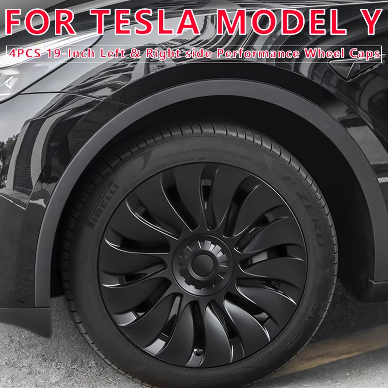 

4pcs 19 Inch Hub Cap For Tesla Model Y 2023 Hubcap Wheel Replacement Performance Right and Left Wheel Full Rim Cover Accessories