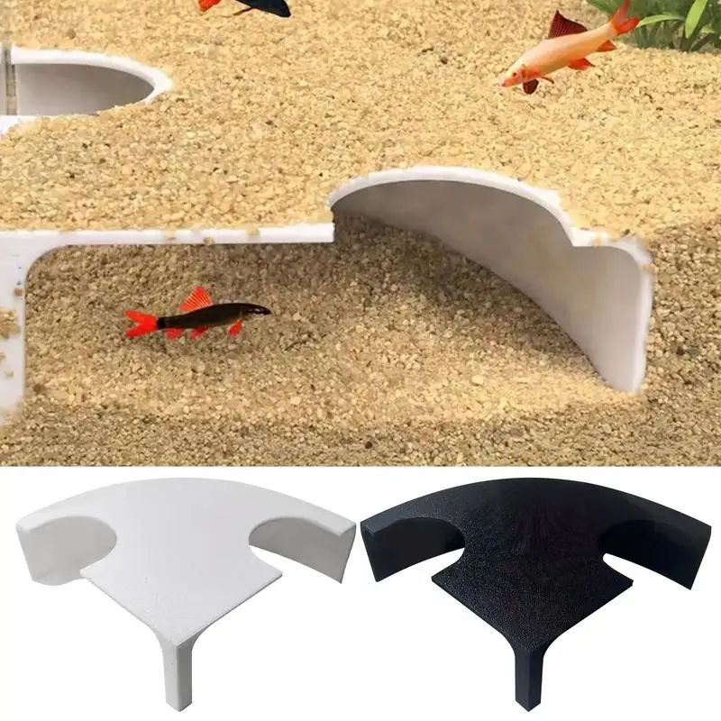 Shrimp Hides For Aquarium Double Hole Fish House Multifunctional Tank Decor Thematic Ornaments For Shrimp Lizard Hermit Crab