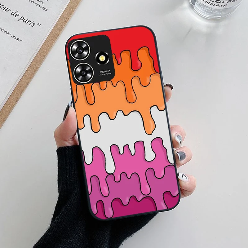 Floral Painted Silicone Case – Stylish TPU Cover