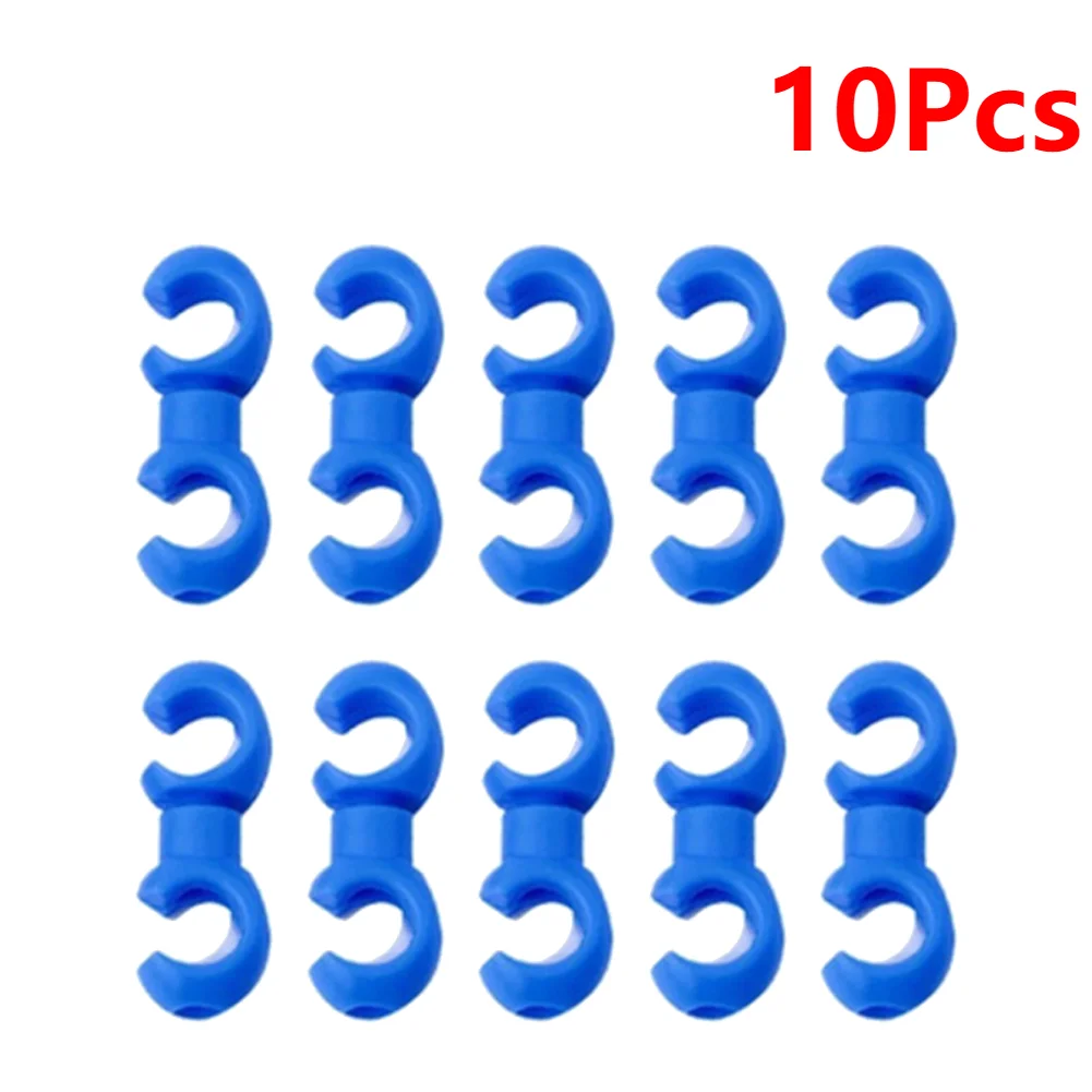10-Piece Set of S-Style Clips for Bike Brake and Gear Cables