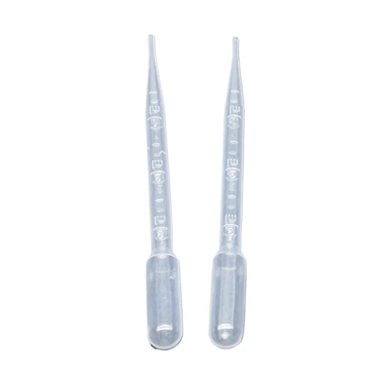 10 Pc/pack 3ml Disposable Plastic Graduated Pipette Dropper,Dropping Glue Tool,High Transparency,Clear Scale,Elastic Suction Bag