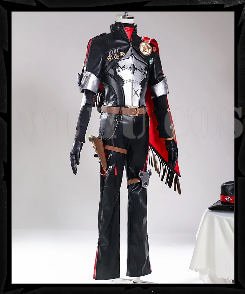 Game Honkai Star Rail Boothill Cosplay Costume Wig Uniform Earrings Hat Cloak Galaxy Ranger Halloween Party For Women Men Prop 43