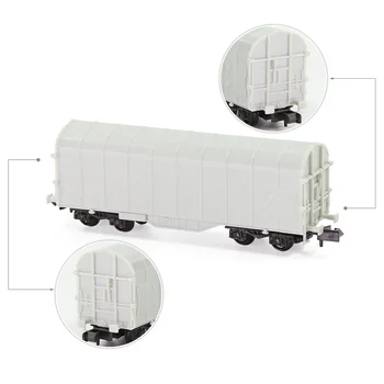 Evemodel 1 unità modello di treni scala N 1:160 carro a spirale coperto smontato non verniciato C15062JJ