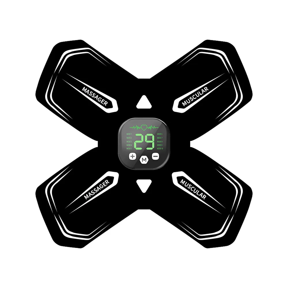 جهاز تدليك EMS مع جهاز تحكم عن بعد وشحن USB - جهاز تدليك محمول للرقبة للاستخدام المنزلي والصالة الرياضية