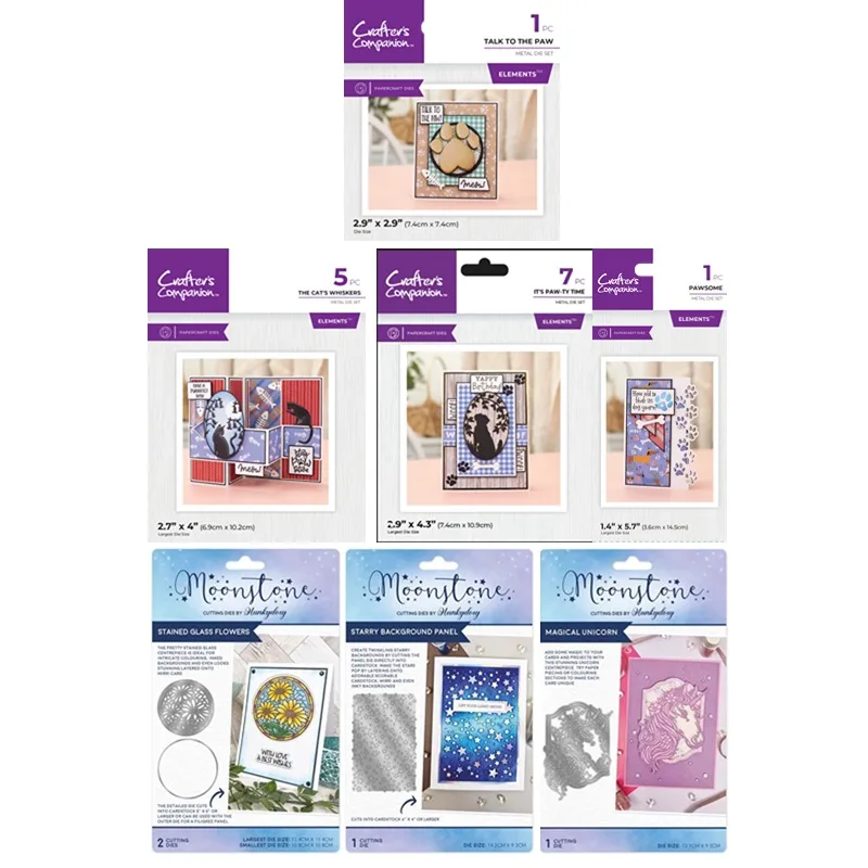 Металлические штампы с изображением кошки и шепота, домашних животных