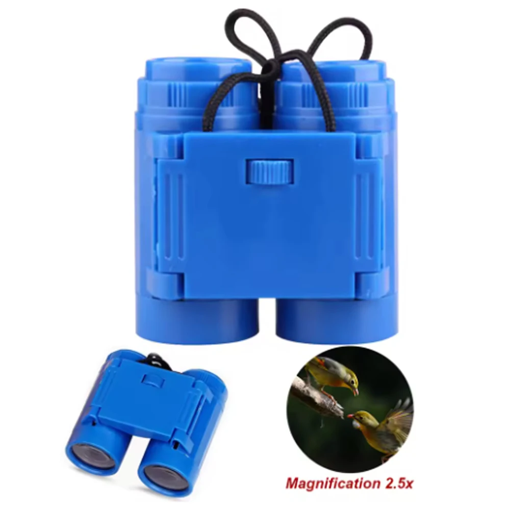 Telescope Kid Strap Children Binocular Binoculars Toy Concert Game Travel Kindergarten Education Teaching Aids 2.5 X 26 Magnific
