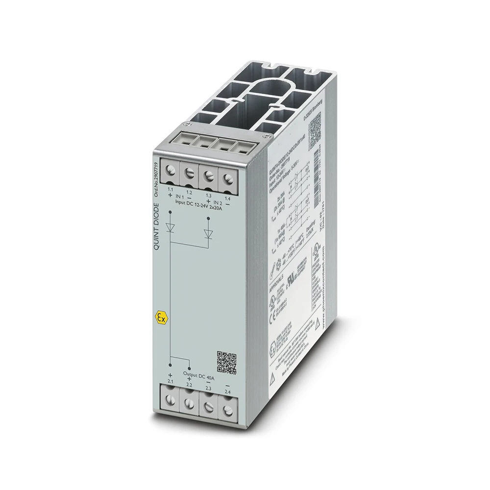 2907719 For Phoenix Redundancy Module QUINT4-DIODE/12-24DC/2X20/1X40 4 2907719 For Phoenix Redundancy Module QUINT4-DIODE/12-24DC/2X20/1X40 - Image 2
