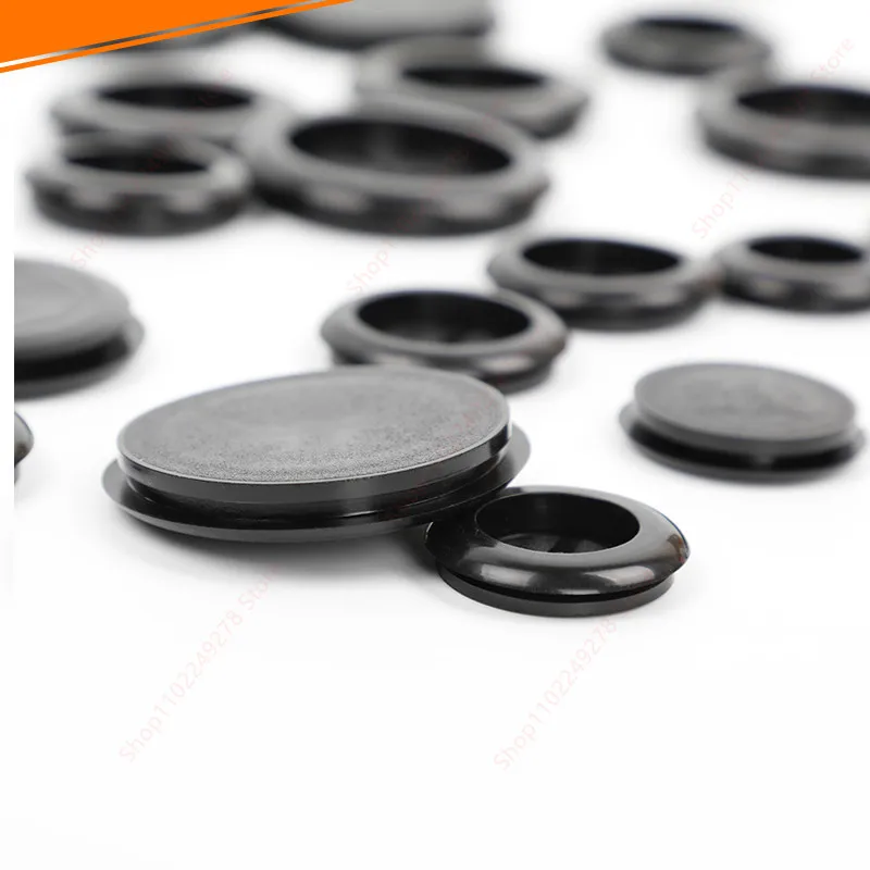 Grooved Rubber Gasket single-sided flat guard coil Electric box inlet outlet O Seal Ring hole Plug Dust cover cable wire grommet