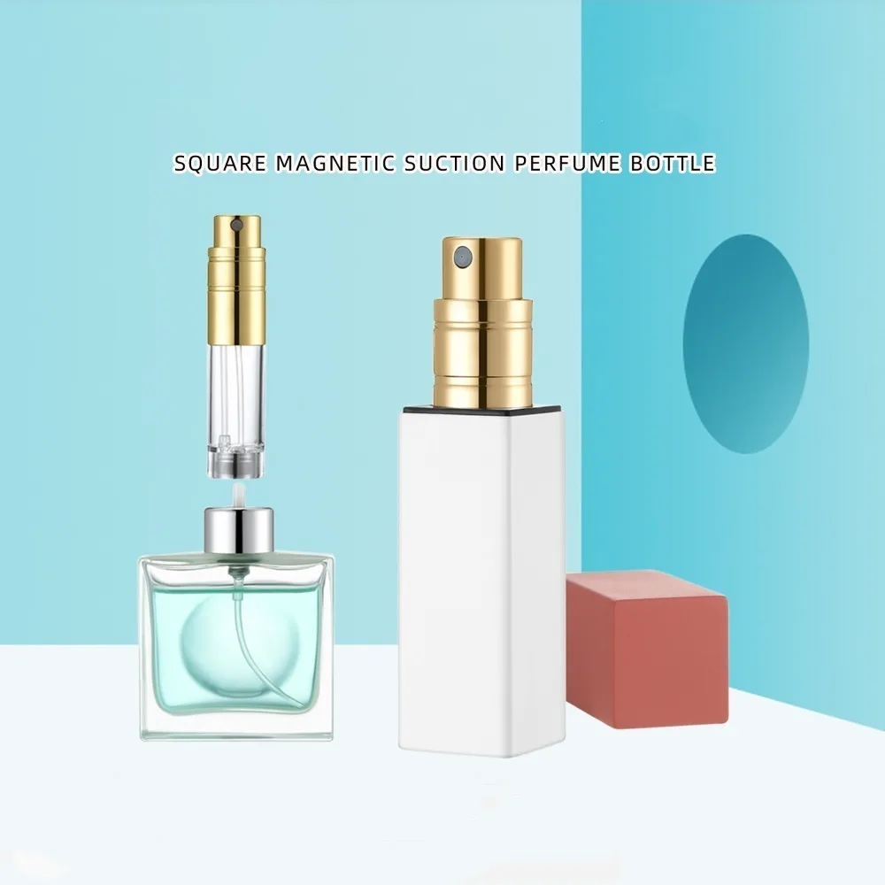 

Bottom-fill Perfume Spray Bottle Portable Square Press Type Empty Refillable Bottle Mini Perfume Atomizer Travel
