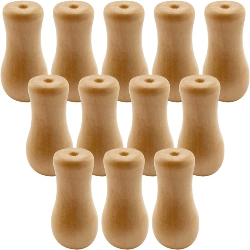 

12pcs Wood Cord Tassels Window Blind Window Blind Wood Cord Knobs Small Pendants Drop Pull End Rolling Curtain Pendant