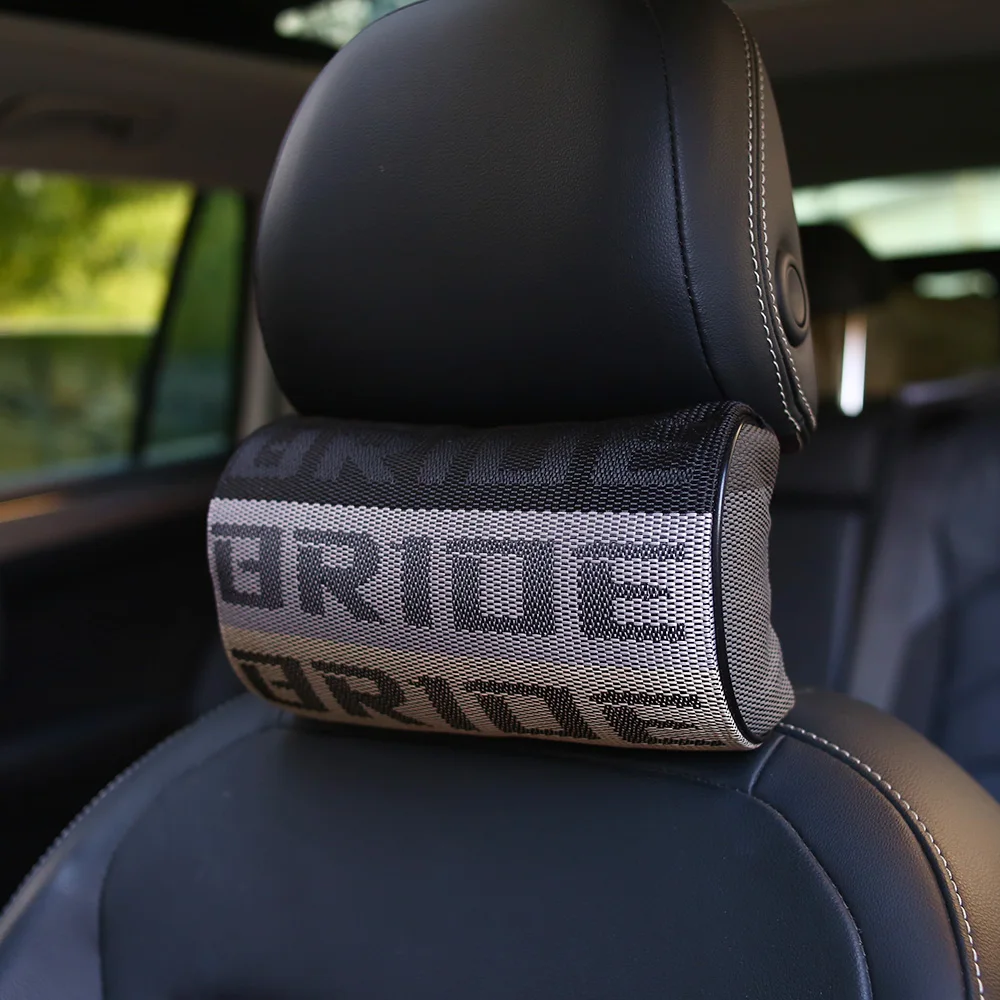 JDM Style BRIDE RECARO Pillow Seat Support Headrest Racing Fabric