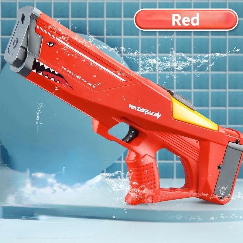 Shark Electric Water Gun Toys Bursts Children's High-pressure Strong Charging Energy Water Automatic Water Spray Kids Toy Guns 4