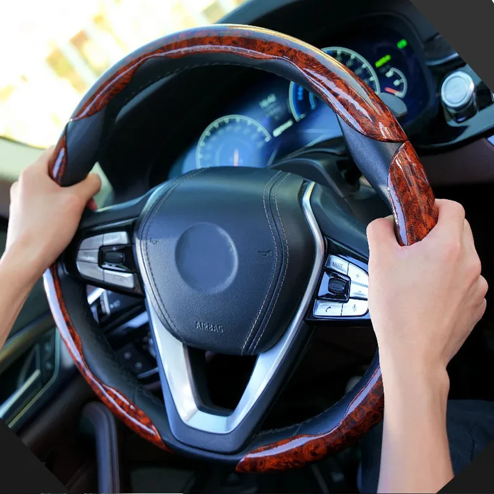 Non-Slip Car Steering Wheel Cover steering wheel cover For BMW F10 G30 E92 G20 E46 E90 X3 X5 E53