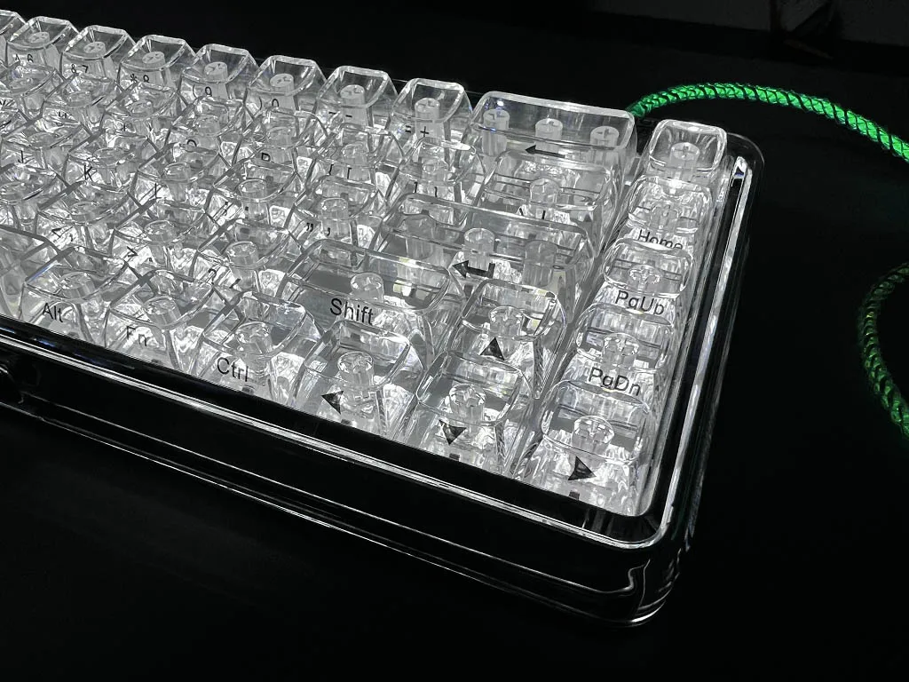 Keycaps transparentes para Teclado Gaming Mecânica, Keycap