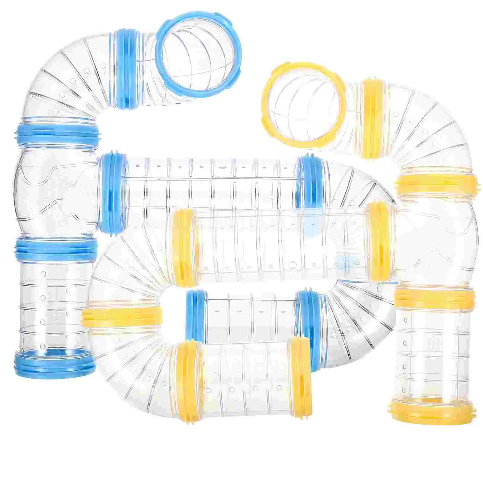 

2 Sets Hamster Tube Kit DIY Connector Plastic Clear Pet Supplies Cage Guinea Pig