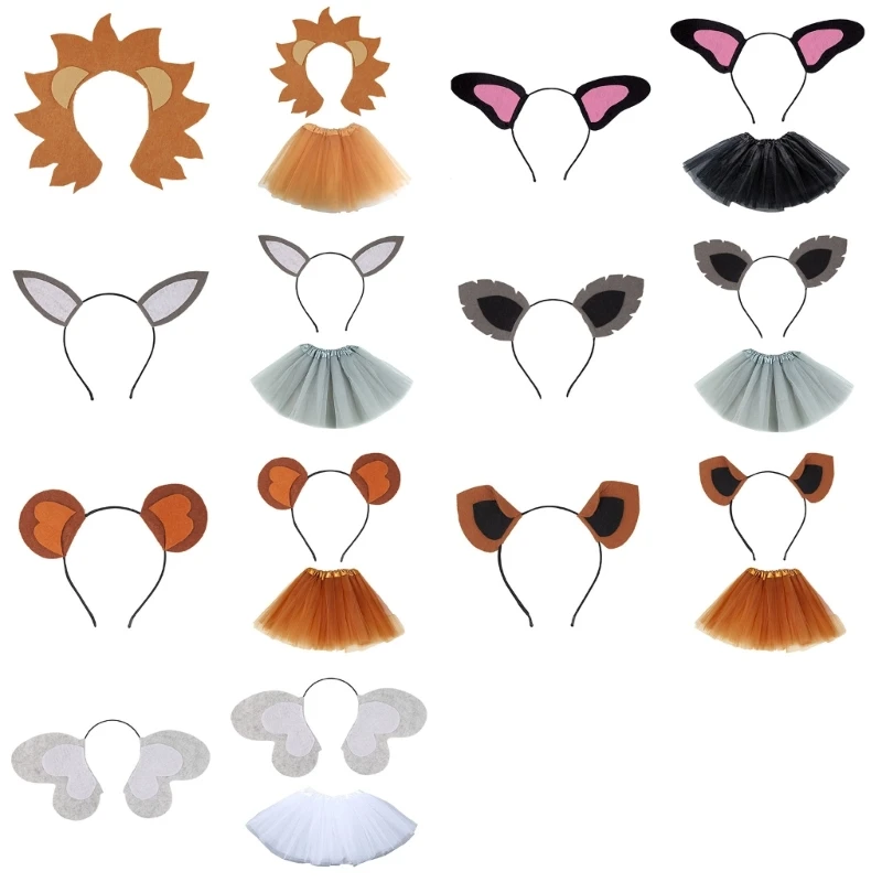 

Halloween Animal Cosplay Costume Set Dog Monkey Hare Elephant Dress up Costume