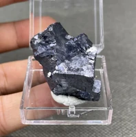 Natural rare Galena mineral specimens + box size 3.4 cm + healing quartz crystals and stones rock gemstone 1