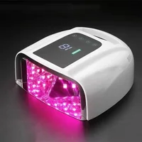 96W Mirror Feflective Nail Lamp with Metal Base Cordless Manicure Dryer Wireless UV Light for Nails Rechargeable Nail UV Lamp 1