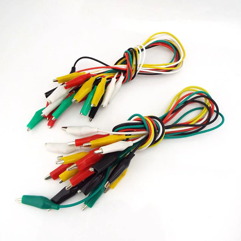 Dual Crocodile Clips Alligator cable 4mm Banana plug extend cord Connector Test lead Probe Cable for DIY Electric Testing C1