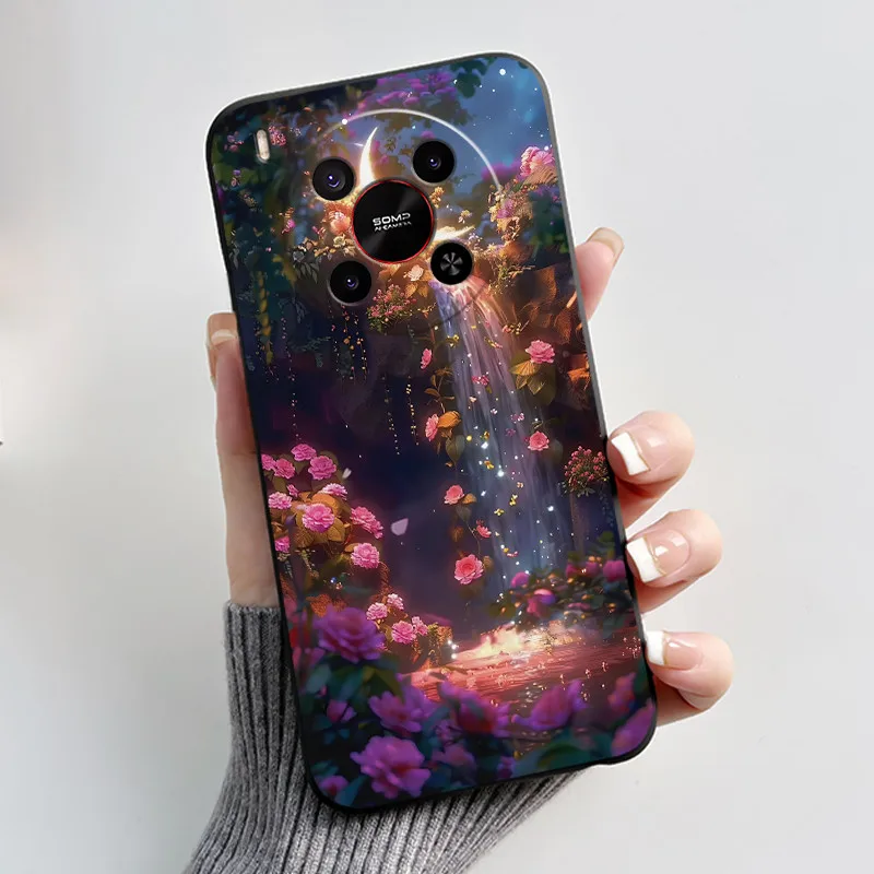 Chic Bright Pattern Silicone Phone Case - Pink Sand Beach & Garden Shockproof Shell