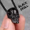 N348-Black Skull
