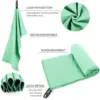 Quick Dry Towel Microfiber High Quality Soft Aesthetic Multipurpose Storage Bag Easy Carry Sports Yoga Beach Towel 3