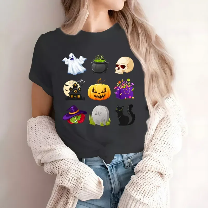 

Женская летняя футболка с круглым вырезом и коротким рукавом