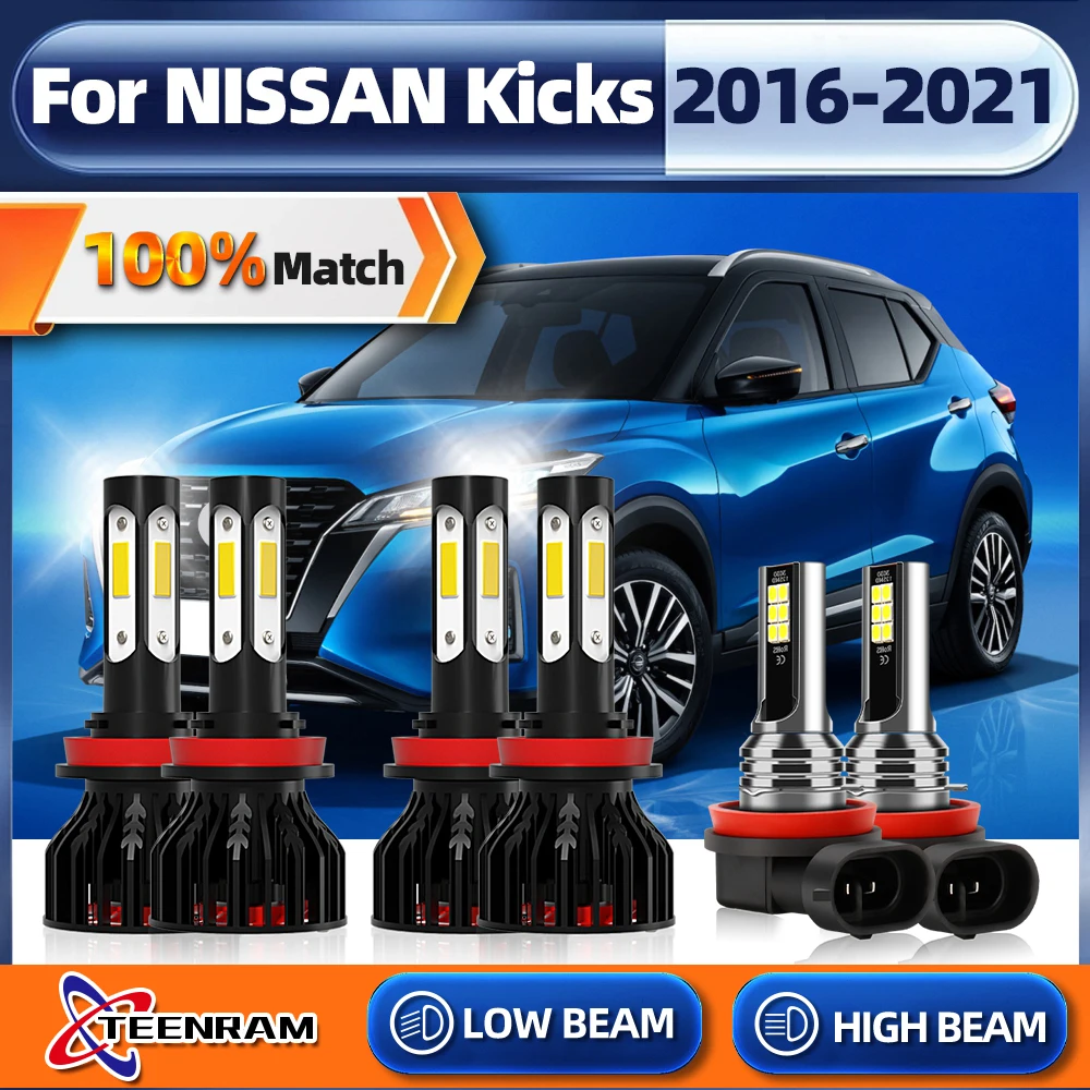 

H11 Canbus LED Car Light 60000LM Turbo Car Headlight Bulbs Auto Fog Lamps 6000K For NISSAN Kicks 2016 2017 2018 2019 2020 2021