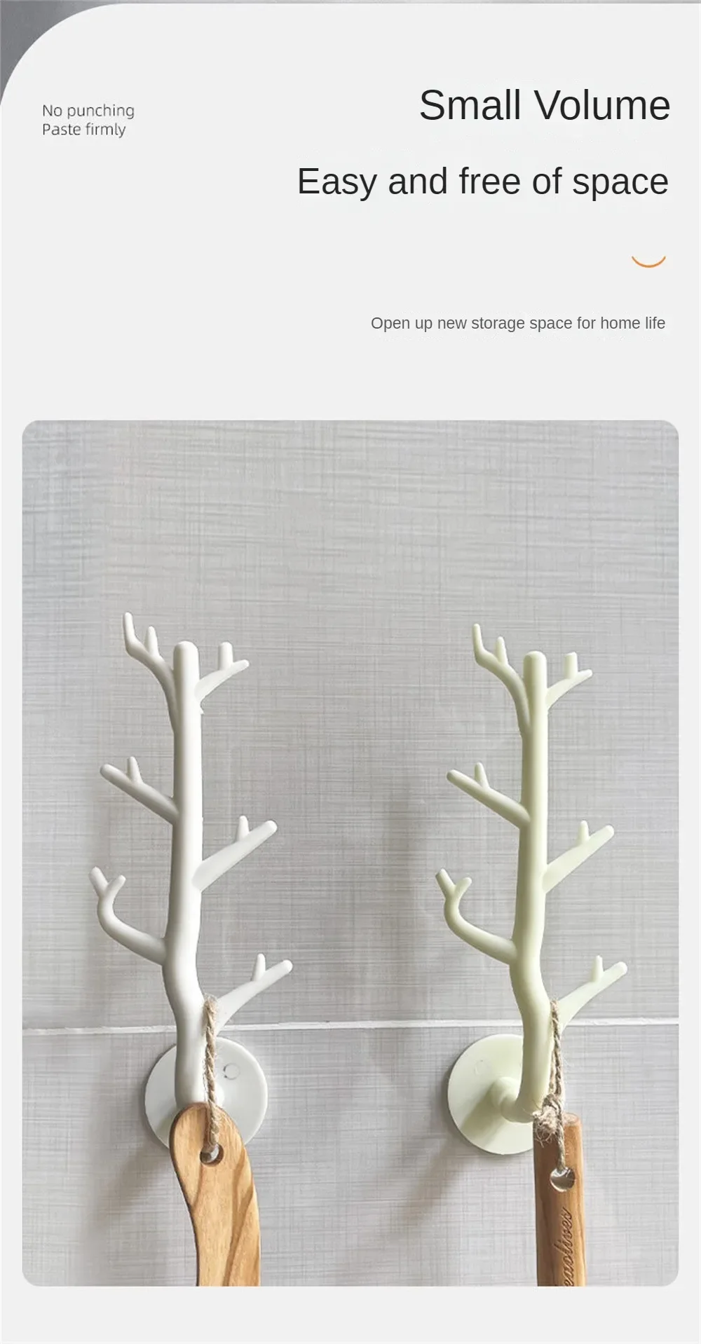 Description Picture 6 of itemMultifunctional Creative Tree Branch Hook Wall Decor Key Holder Sticky Hooks Coat Rack Hanger Hooks Home Decor Storage Organizer