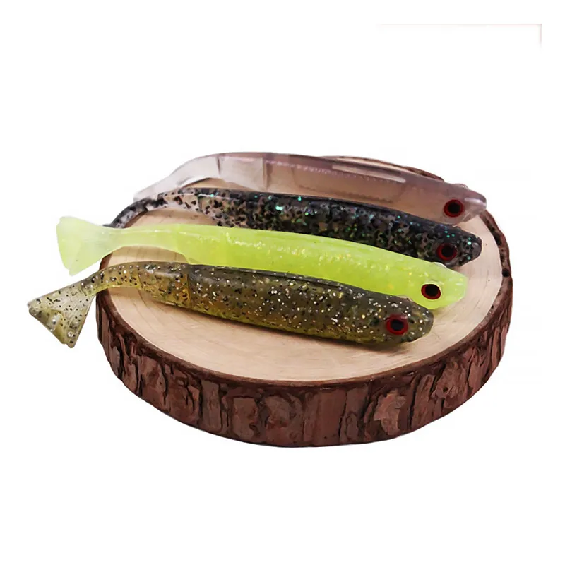 Bazooka Soft Lure Angelköder Silikon Jointed Shad Shiner Spinner Jighead Wobbler Wurm Jigging Bass Karpfen Hecht Blei Eis Winter – Detail 6