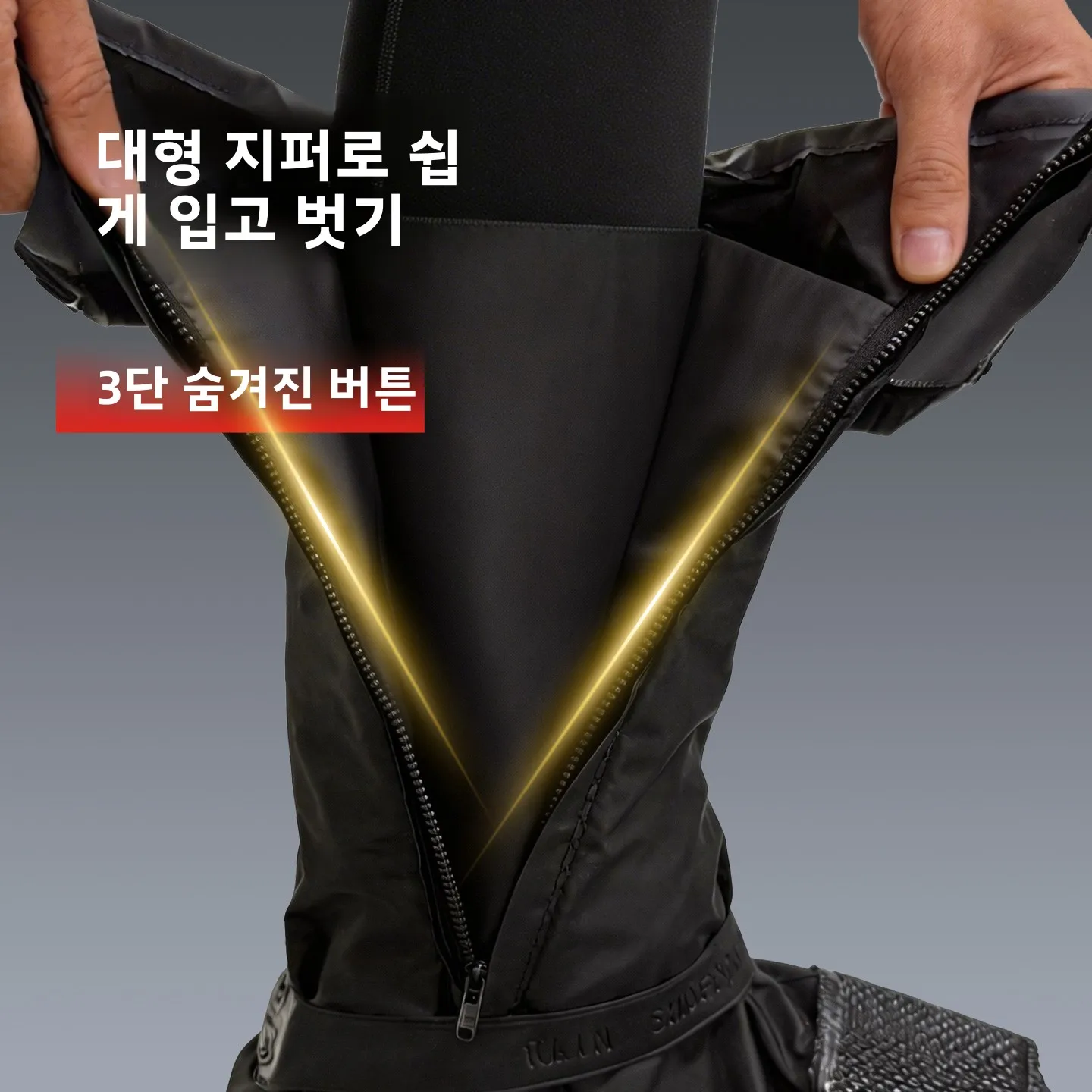 워세이브 하이튜브 오토바이 레인 부츠 커버, 반사 방지 방수 미끄럼 방지 기능으로 야외 라이딩 및 통근에 적합