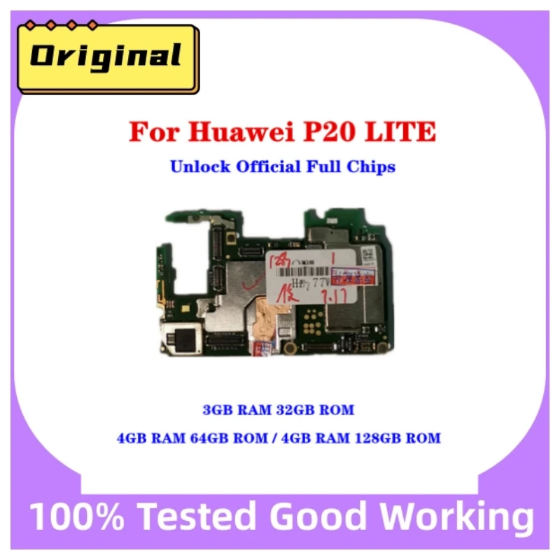 

100% Unlocked Logic Board For Huawei P20 LITE Motherboard With Full Chips Good Working Motherboard For HUAWEI P20 Lite