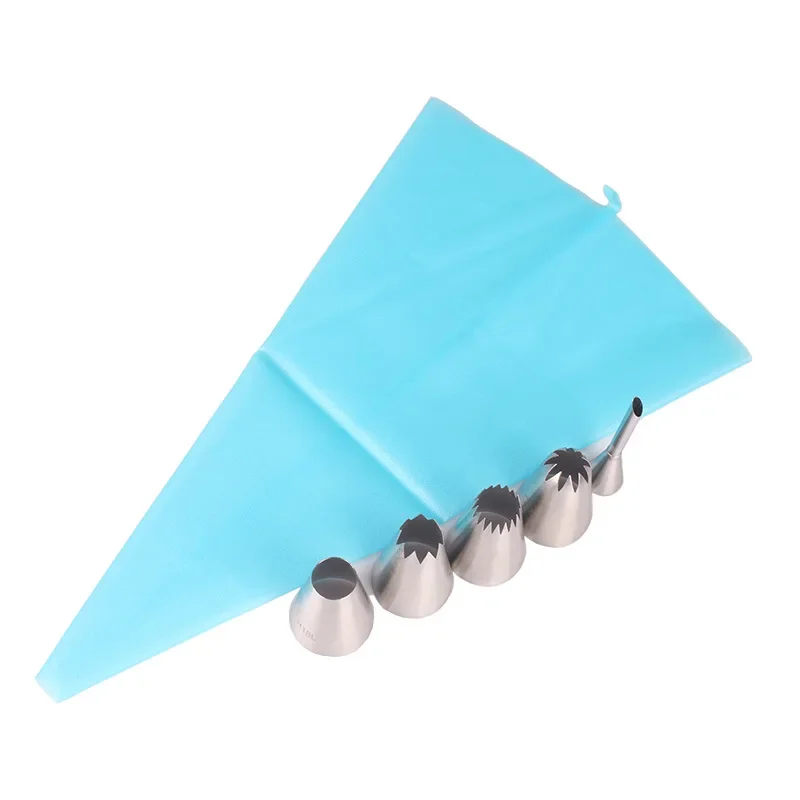Cake Decorating Nozzle Set Extra Large Puff 6-Piece Set 6PCs Cookie Puff Cream Pastry Nozzle Set Baking Tools cake decorating tip set,cake icing nozzles,baking nozzle set,cake decorating nozzle set