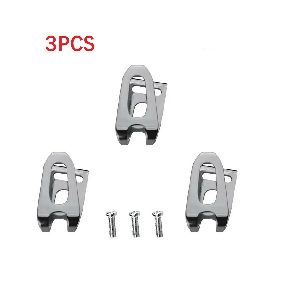 3Pcs Belt Clip Hook 3pcs Hooks And 3pcs Screws Set For 18V LXT Cordless Drills Impact Driver Power Tools Accessories 340pcs pwa with tapping black screw box drills pocket hole screws common tools for hardware screws accessory part
