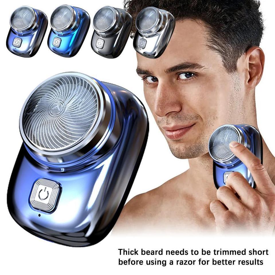  USB Rechargeable Mini-Shave,Pocket Size Portable Electric Shaver Razor For Men