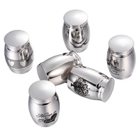 Funeral Jewelry Urns for Human Ashes Holder Stainless Steel Memorial Keepsake with Always in My Heart Tree of life Dog Paw 2