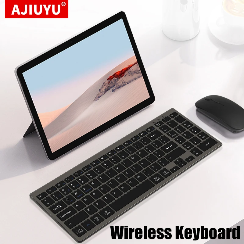 Thin 2.4G Wireless Keyboard For Microsoft Surface Pro X 8 7 6 5 Laptop 3  Book2 Bluetooth Keyboard For Windows Full Size Keyboard