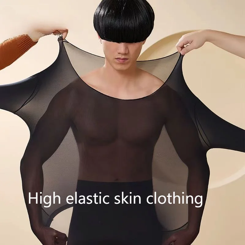 Men Thermal Underwear Set Long Sleeve Long Johns