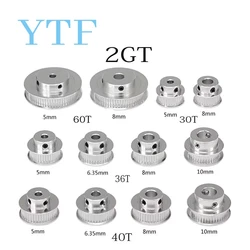 Premium Aluminium GT2 Timing Pulleys - Various Tooth Counts and Bores for 3D Printing Applications