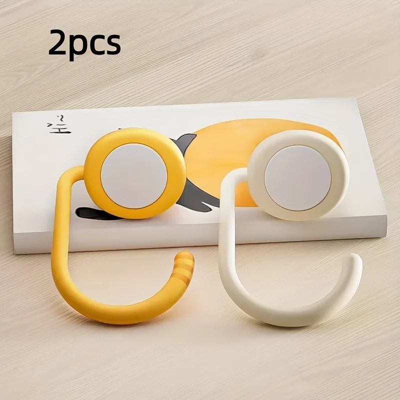 1/2pcs Cute Cat Tail Purse Hook Portable Multifunctional Table Purse Bag Hooks for Home School Saving Space,Utility Hooks