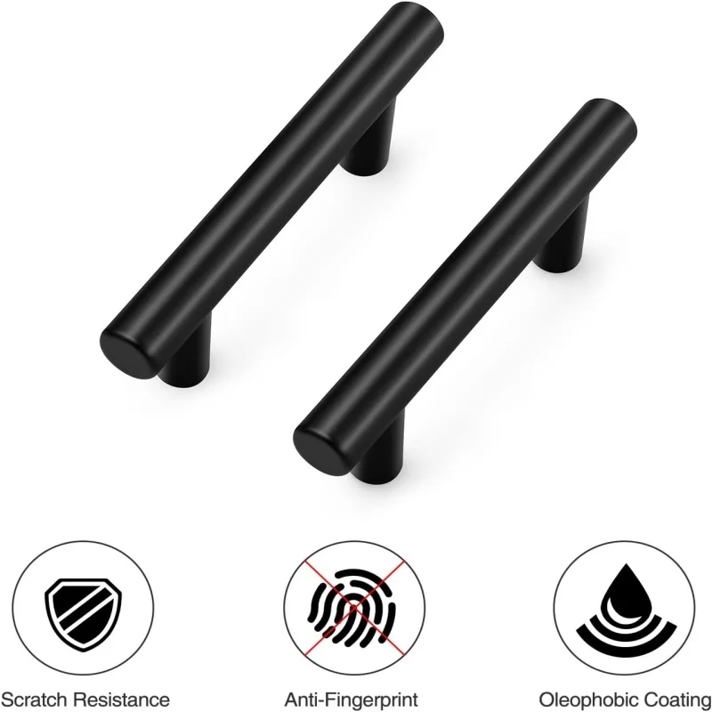 Stainless Steel Cabinet Pulls 6PCS With Screws Kitchen Drawer Handles