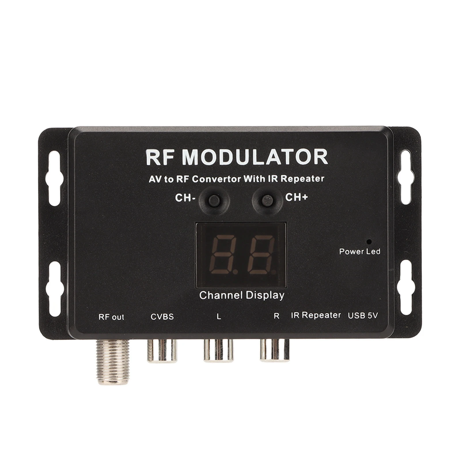 RF Modulator Professional PAL NTSC 21 Channel AV to RF Convertor 471.25MHZ to 885.25MHZ for Set Top Box DVR DVD 3