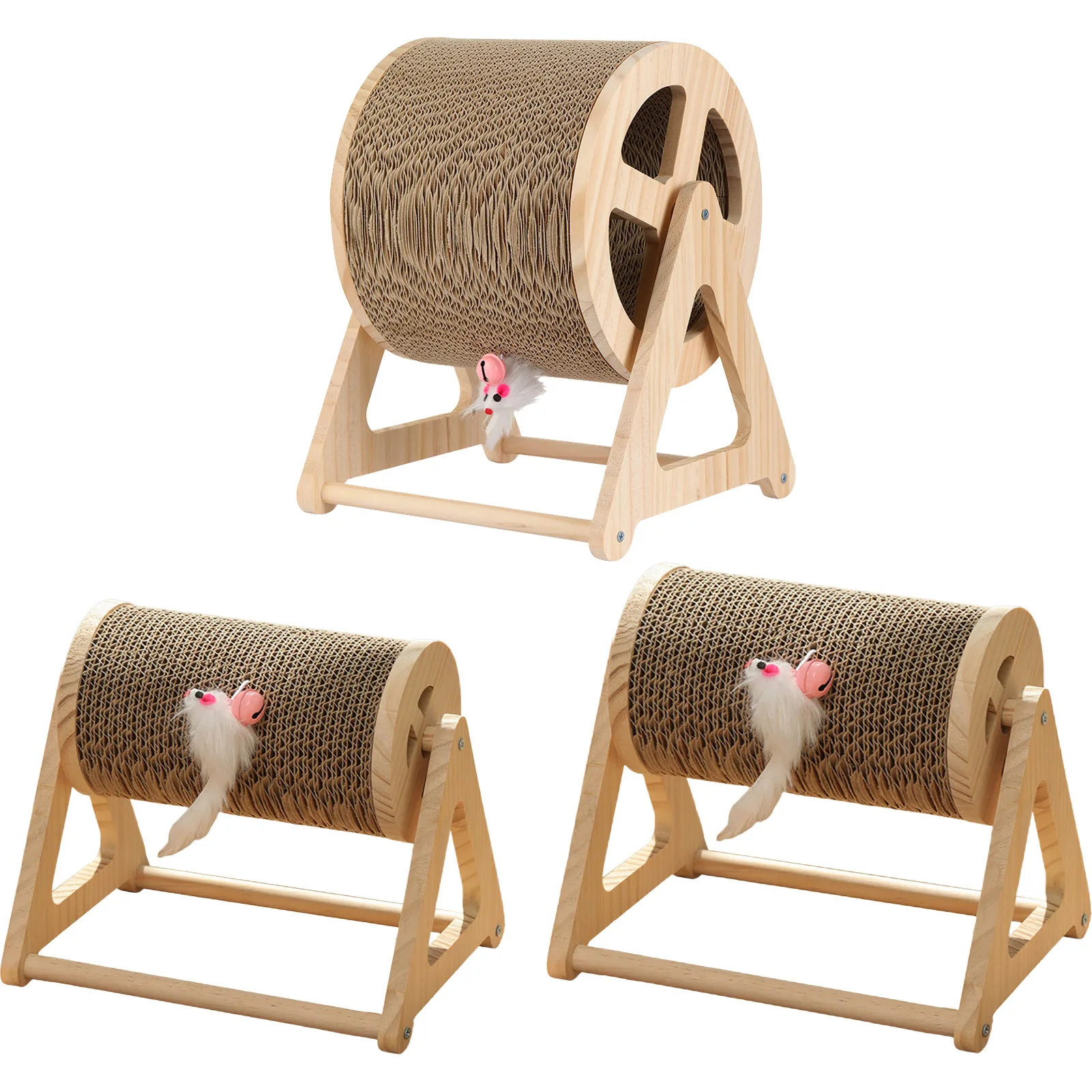 

Cat Scratchers For Indoor Cats Rotatable Scratching Ball Kitten Toys Exercise Wheel Roller Cat Scratcher Ball Supplies Kitten