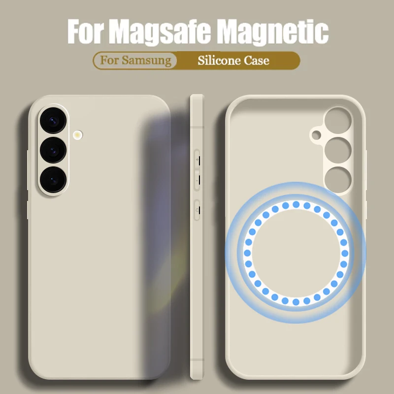 Luxury Magnetic Phone Case with Magsafe Compatibility and Wireless Charging Support
