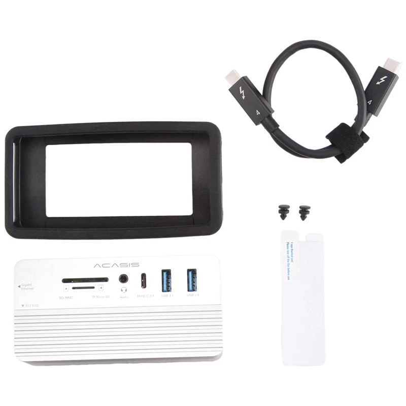 ACASIS USB-C  ŷ ̼, M.2 NVME  SATA NGFF SSD, HDMI , Windows, MAC, IPAD, 8TB, 10 in 1