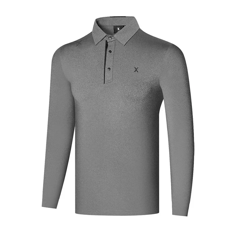 New Winter Golf Men's Long Sleeve Jersey Quick Drying, Warm and Anti Shrinkage High Quality Outdoor Leisure Sports T-shirt