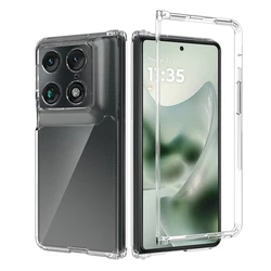 Shockproof Transparent Hard Case with Soft TPU Edge - Anti - Scratch Protective Cover for Motorola Razr Fold (Transparent)