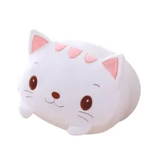 1Pcs 20Cm Witte Kat Knuffel Knuffeldier Zoete Zachte Cartoon Pop Kussen Kerst Birthyday Gift Kussen Leuke kawaii Plushie