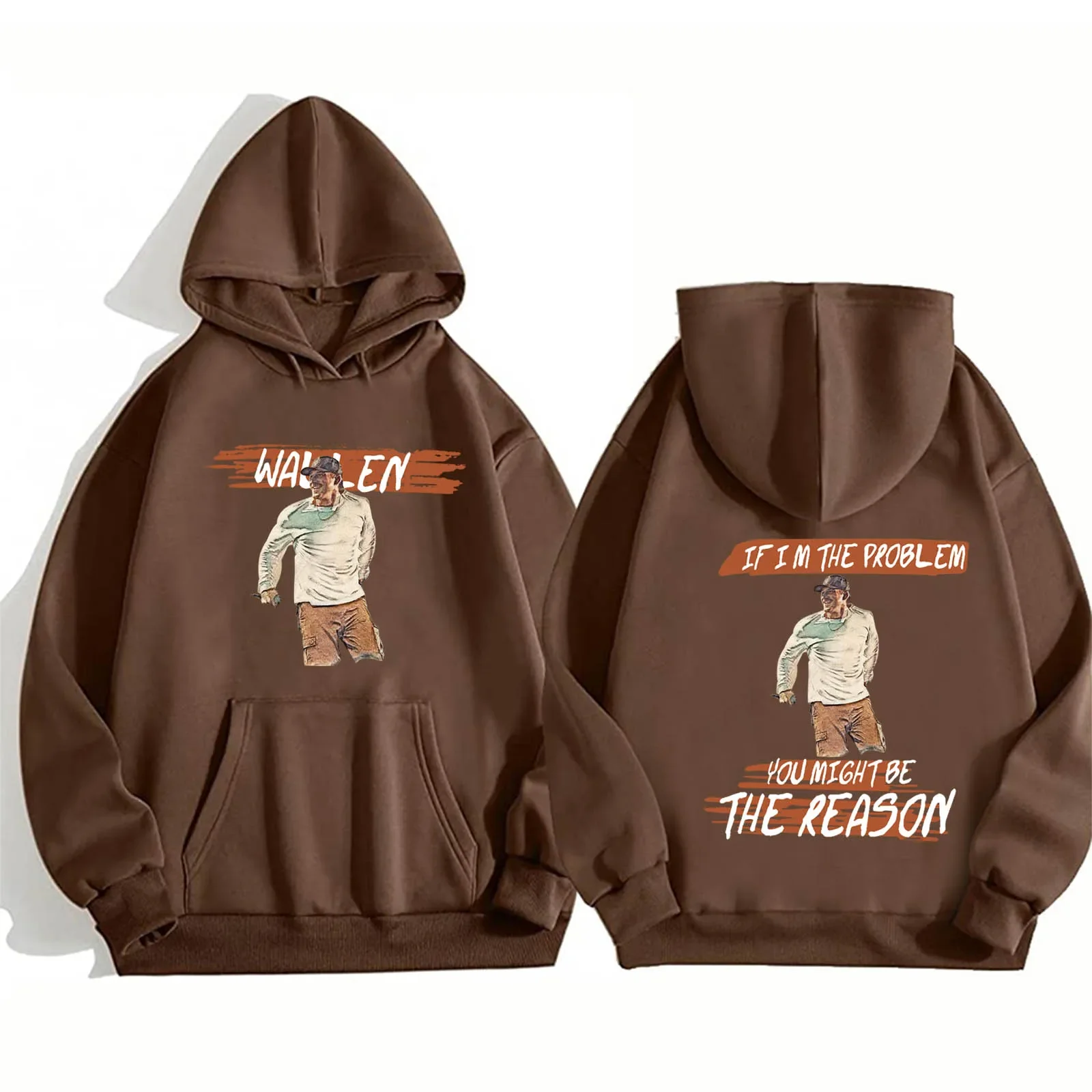 Morgan Warren Country Music Hoodie Morgan I'm a Problem Tour Neuer Hoodie Herren Harajuku Top Fashion Hoodie – Detail 14