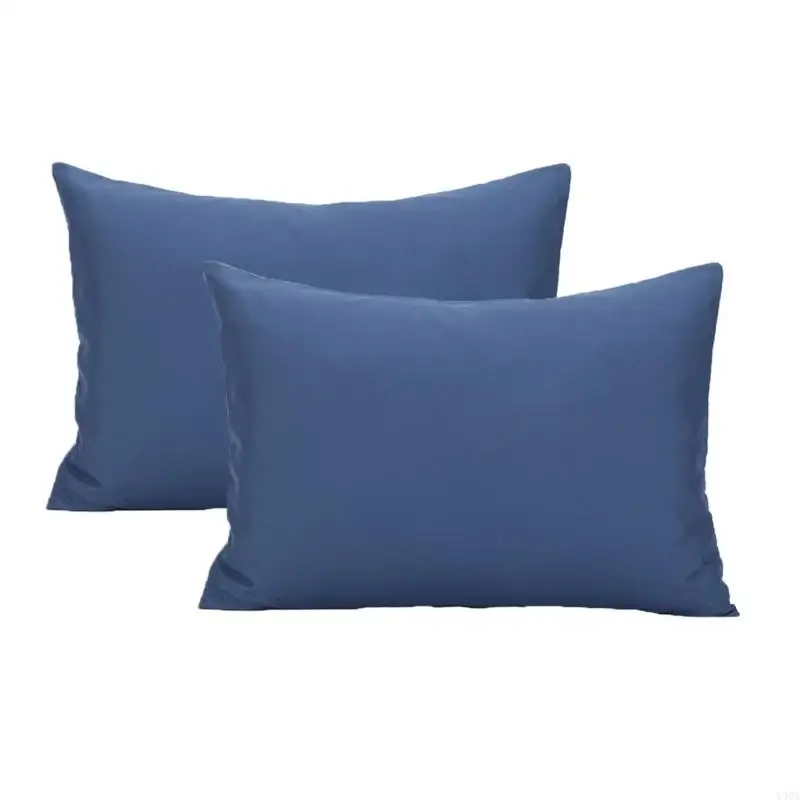 Y4QA Children Travel Pillow Cover 2pcs Breathable Microfiber Pillow Case Kids Bedding